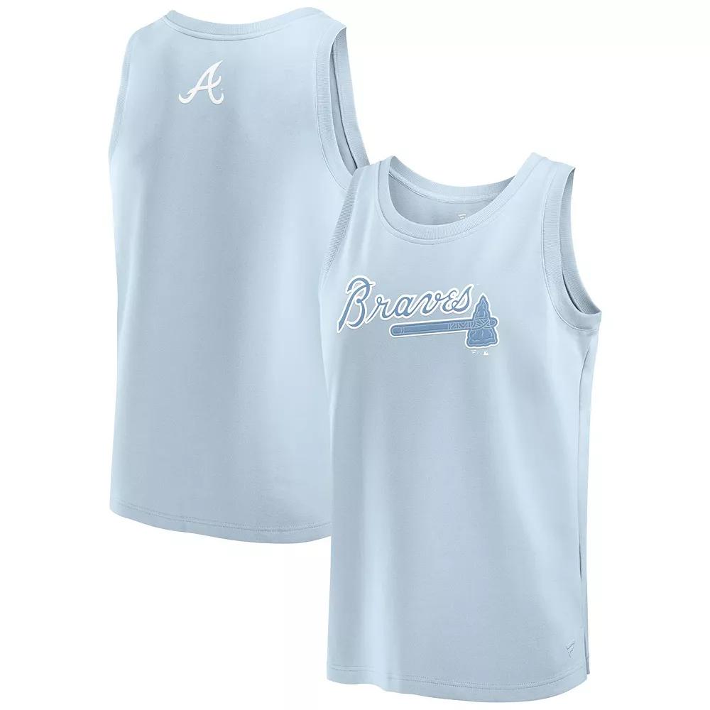 Men's Fanatics Light Blue Atlanta Braves Elements Tank Top,  Product Image
