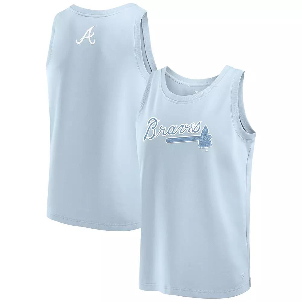 Men's Fanatics Light Blue Atlanta Braves Elements Tank Top,  Product Image