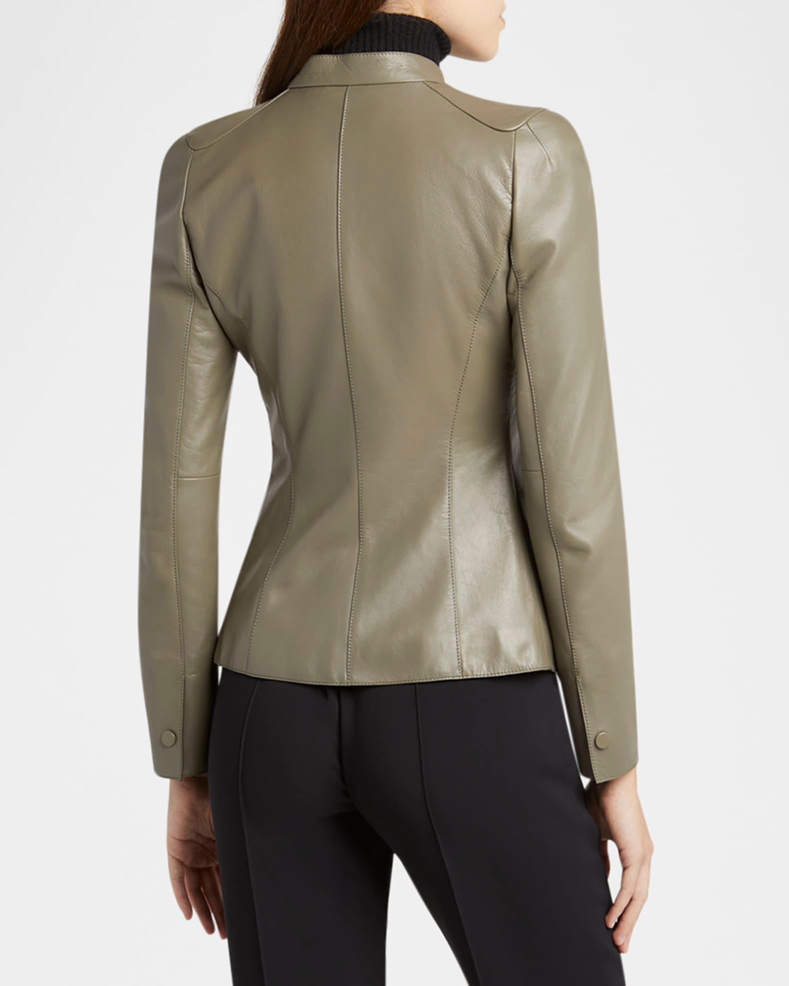Fitted Nappa Leather Jacket Product Image
