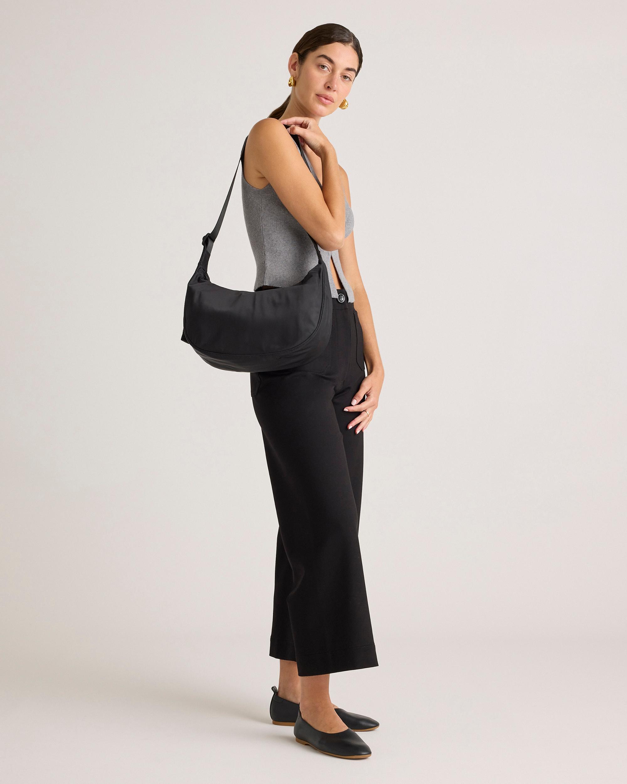 Quince | Women's Revive Nylon Crescent Shoulder Bag Product Image