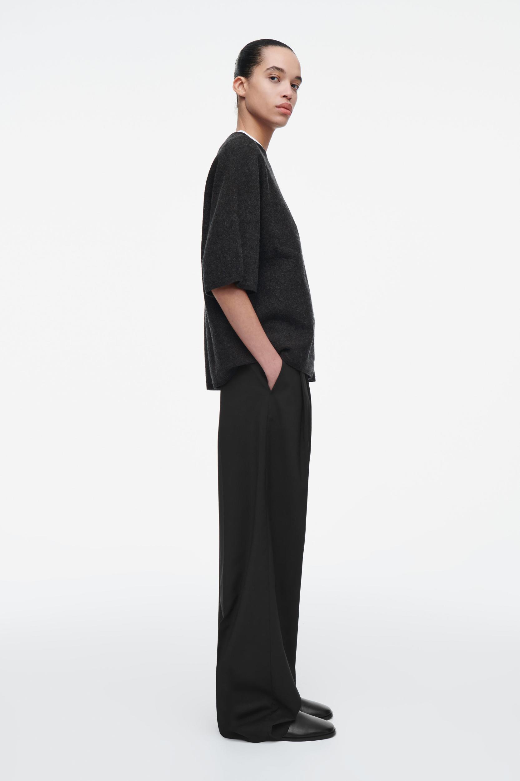 OVERSIZED BOILED MERINO WOOL T-SHIRT Product Image