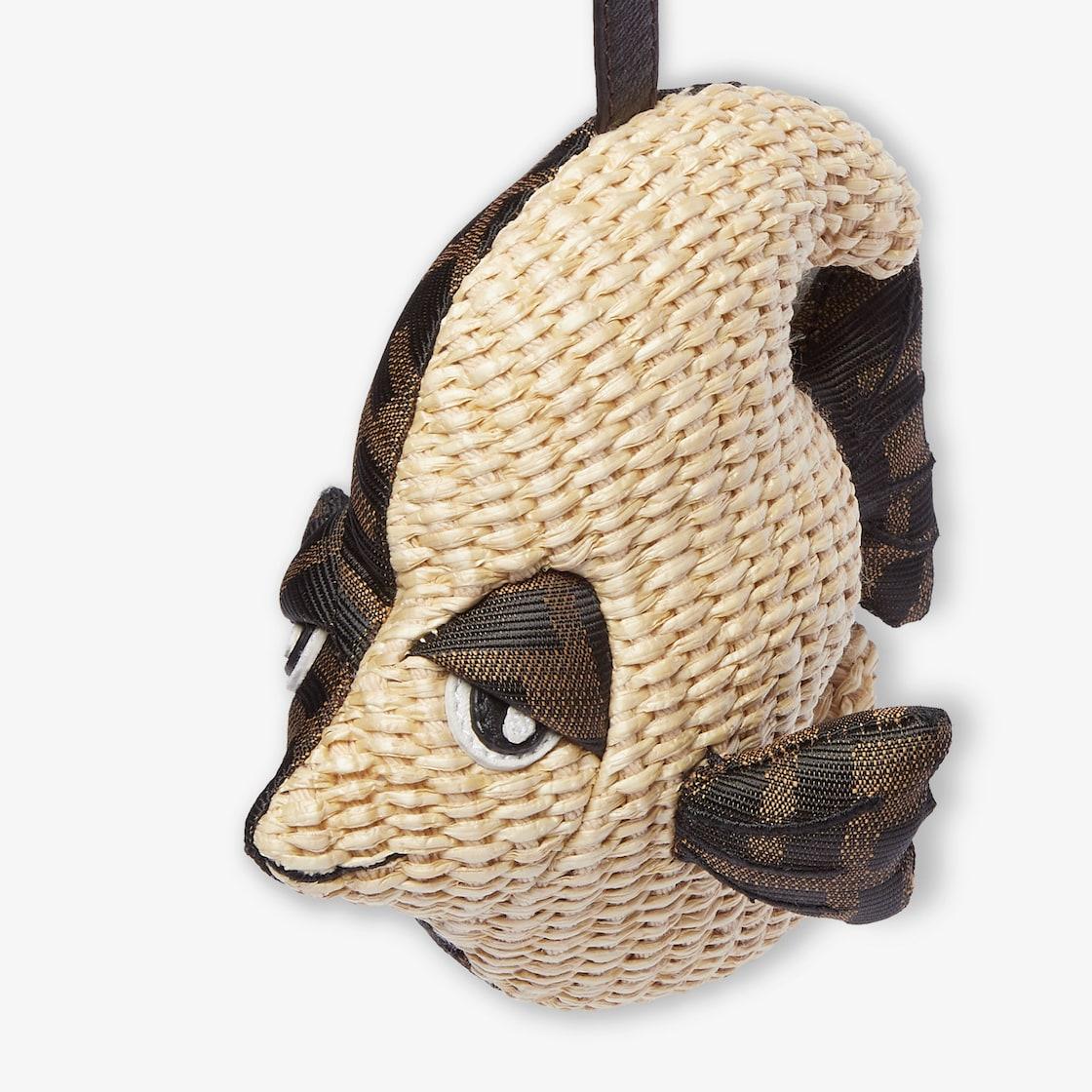 Fish CharmRaffia and jacquard charm Product Image