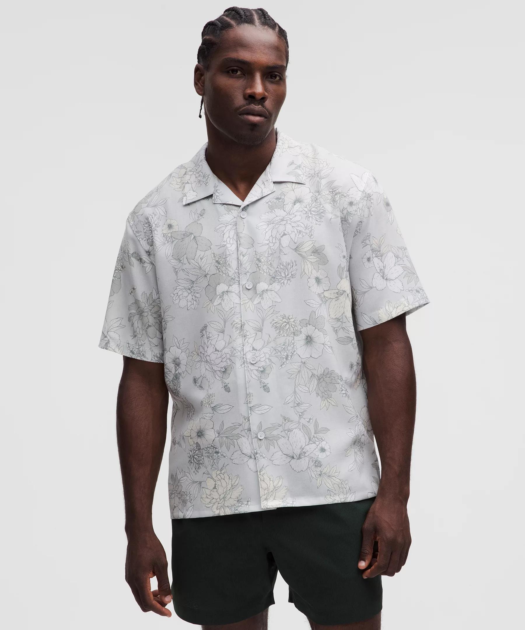 Lightweight Camp Collar Button-Up Shirt Product Image