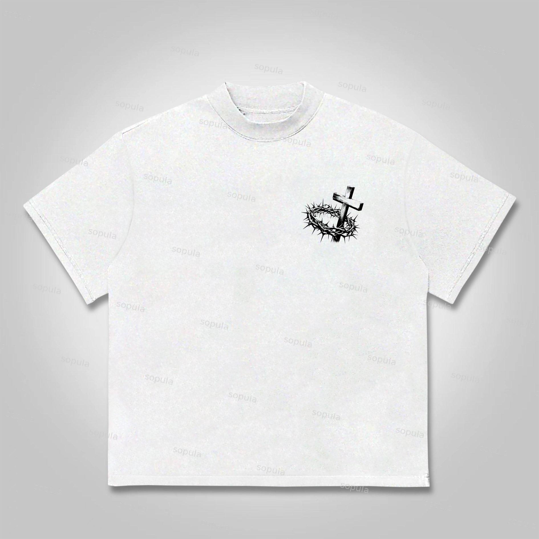 Sopula Jesus Paid It All Salvation Cotton T-shirt Product Image