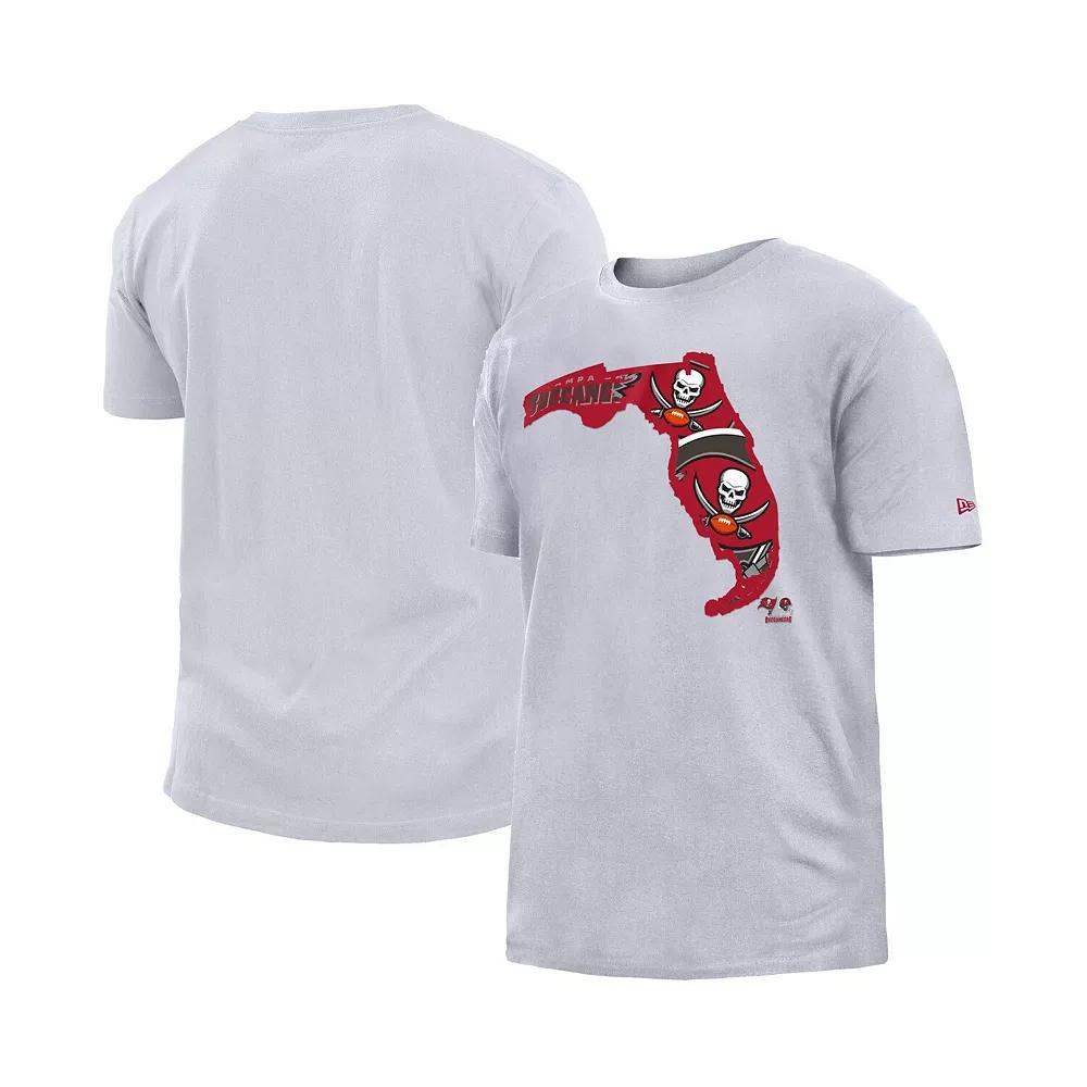 Men's New Era White Tampa Bay Buccaneers Gameday State T-Shirt,  Product Image