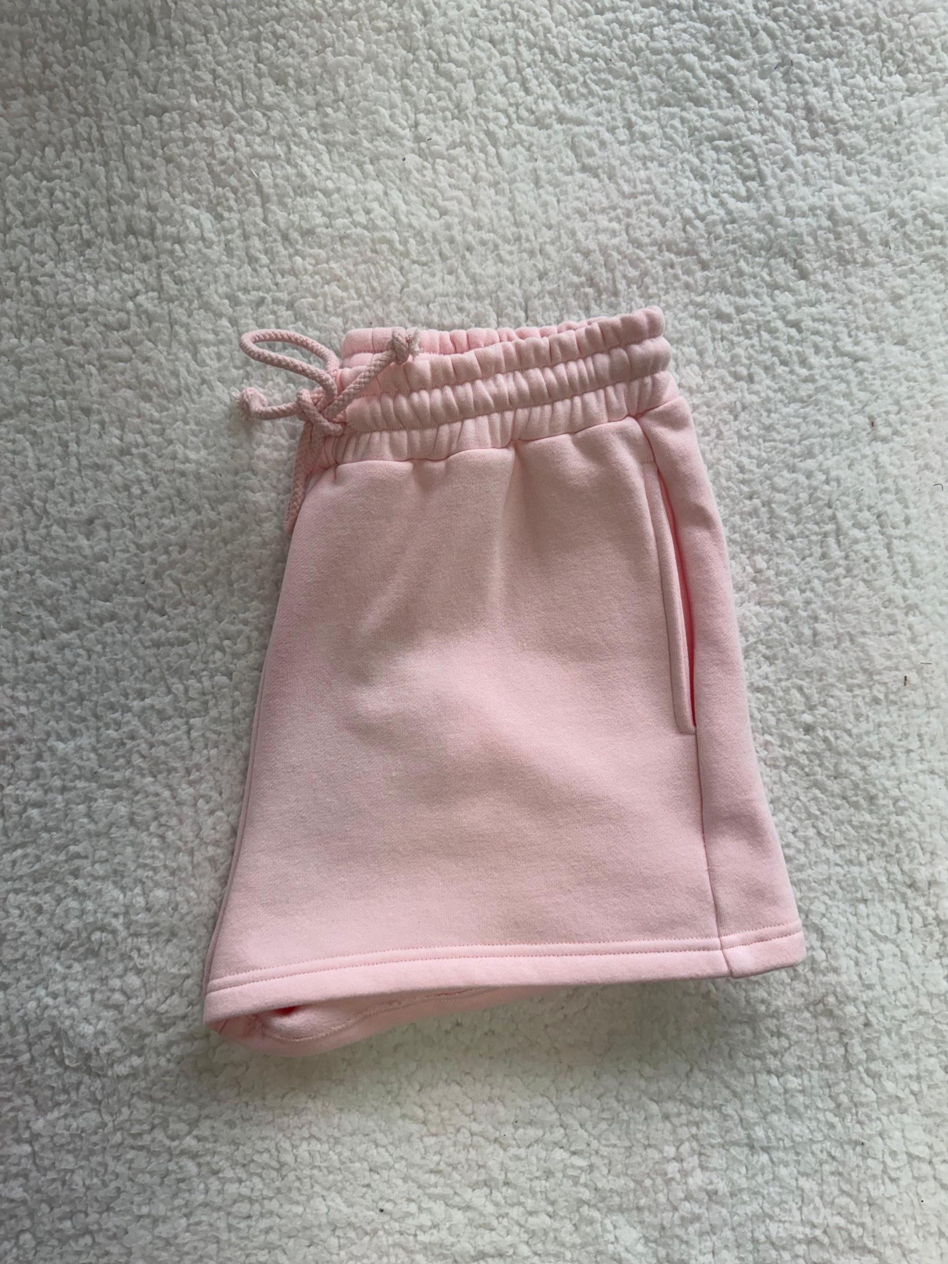 Light Pink Basic Blank Shorts Product Image