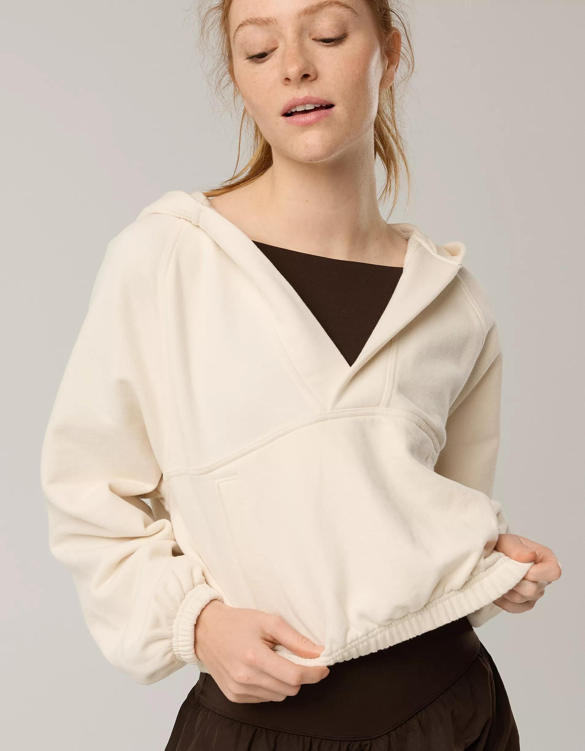 OFFLINE By Aerie Throwback V-Neck Hoodie Product Image
