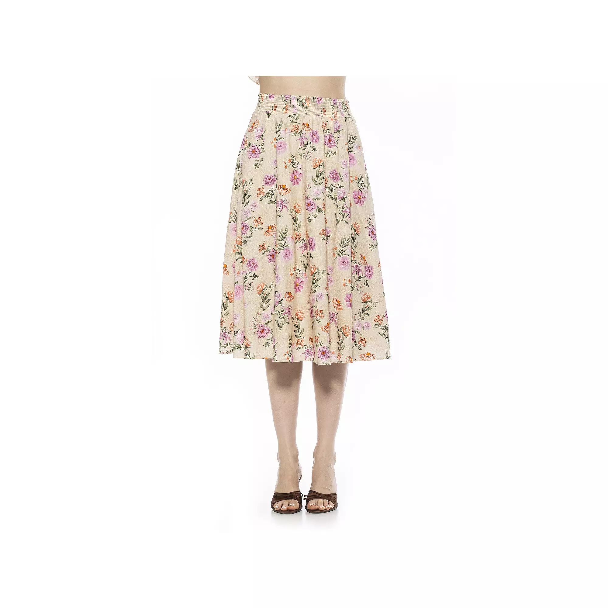 Women's ALEXIA ADMOR Kliene Smocked Waistband Skirt,  Product Image