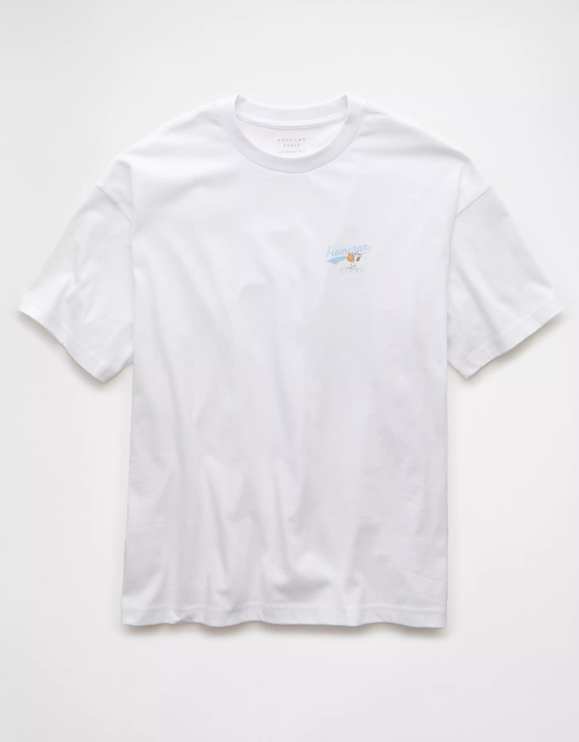 AE Boxy Snoopy Graphic T-Shirt Product Image