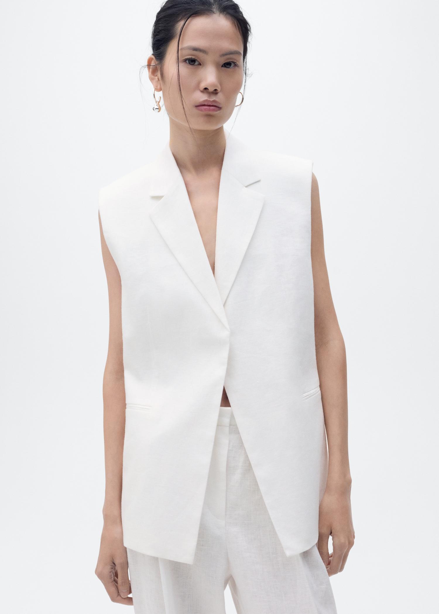 Linen suit trousers - Women | MANGO USA Product Image