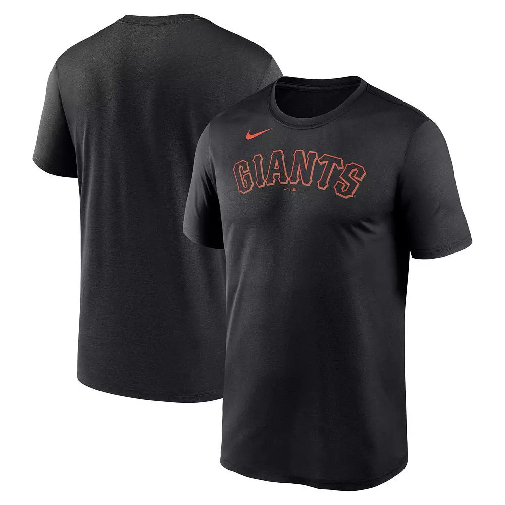 Men's Nike Black Miami Marlins New Legend Wordmark T-Shirt,  Product Image