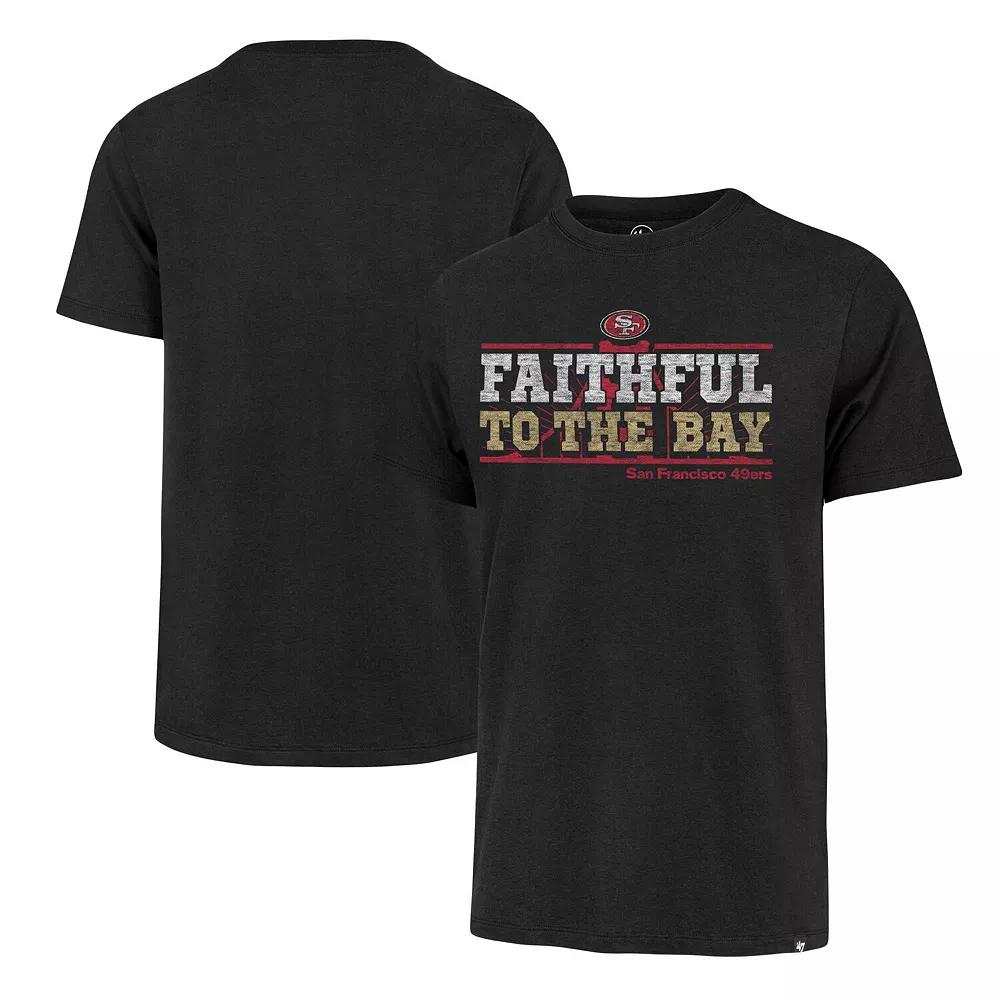 Men's '47 Black San Francisco 49ers Regional Franklin T-Shirt, Size: Large Product Image