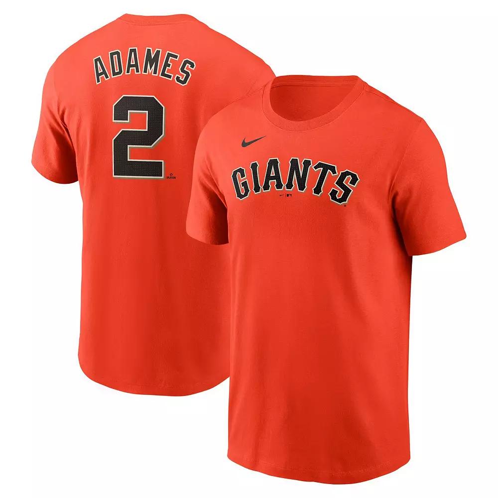 Men's Nike Willy Adames Orange San Francisco Giants Fuse Name & Number T-Shirt,  Product Image