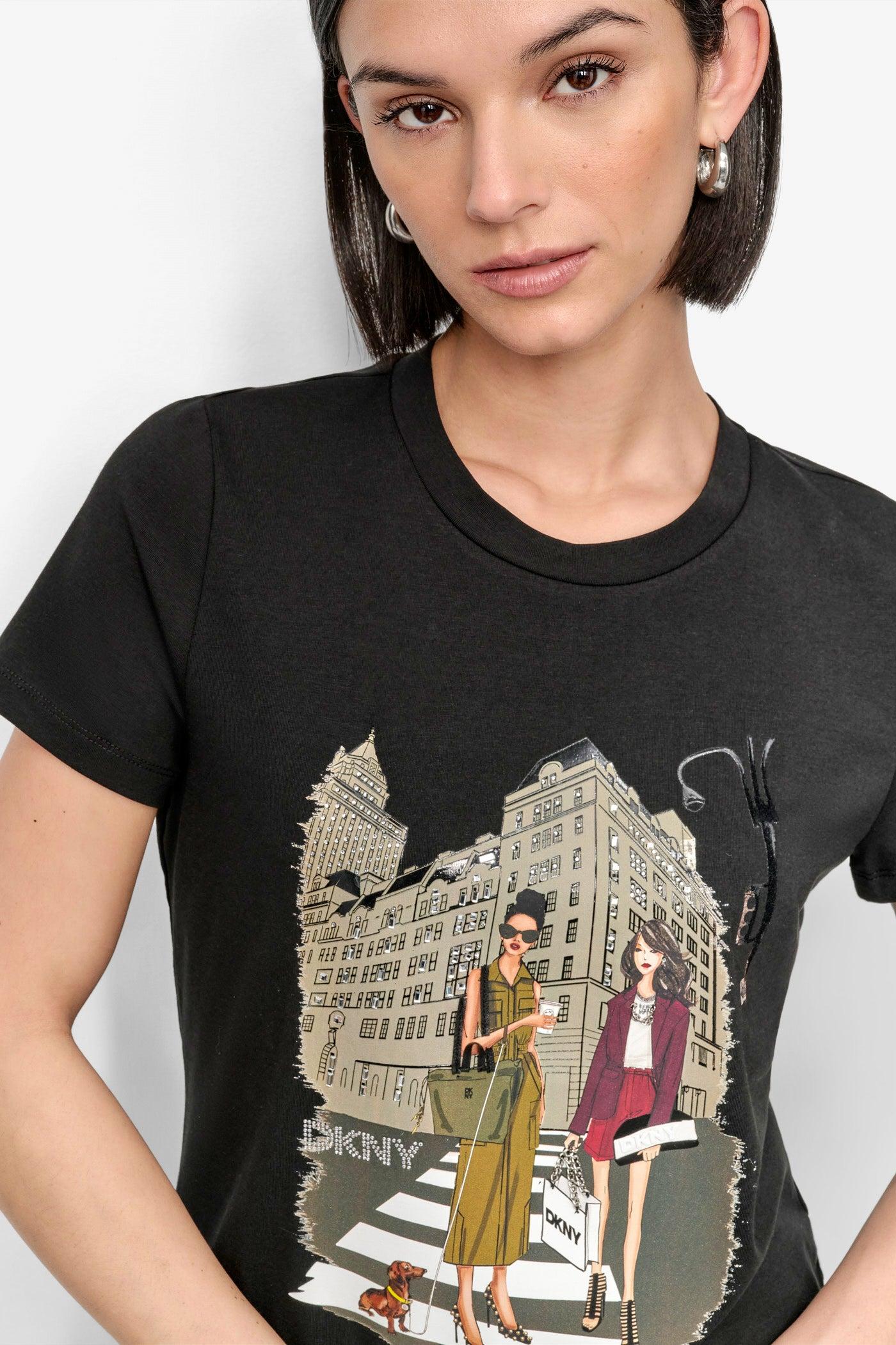 FIFTH AVE EMBELLISHED GRAPHIC TEE Product Image