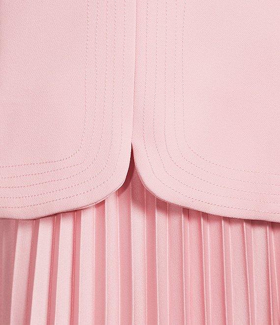 Antonio Melani Billie Crepe Strapless Sleeveless Pleated A-Line Maxi Dress Product Image