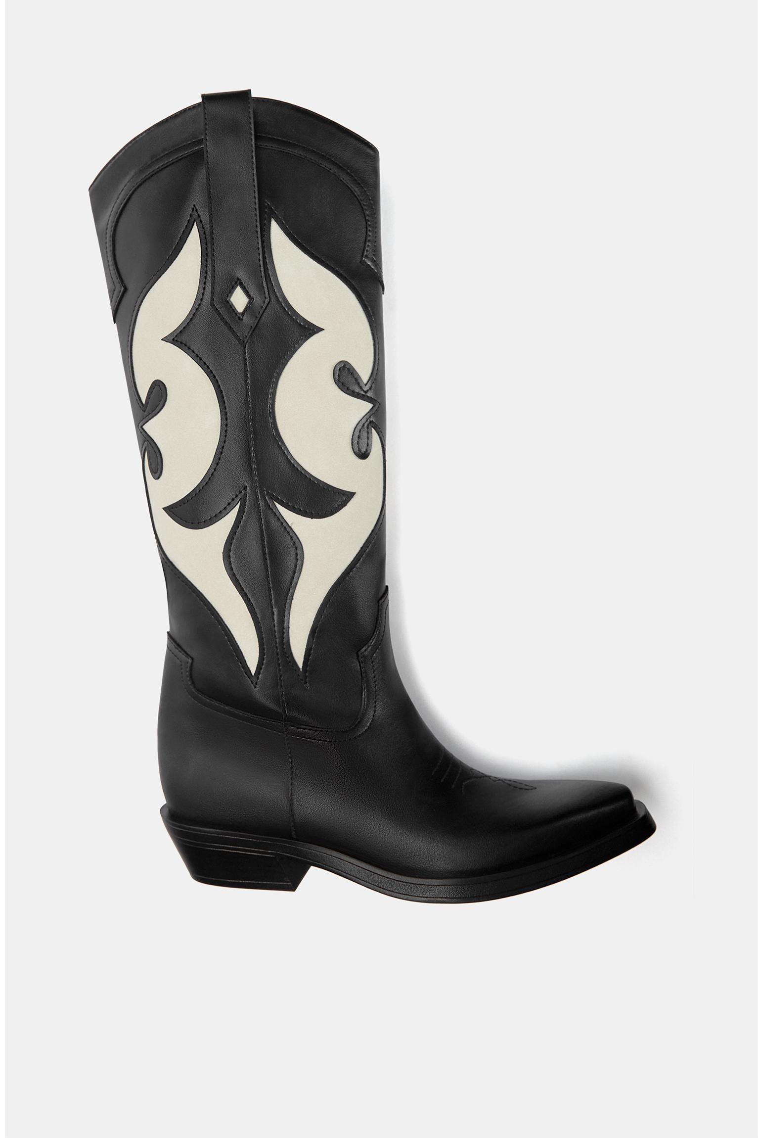 Contrast cowboy boots Product Image