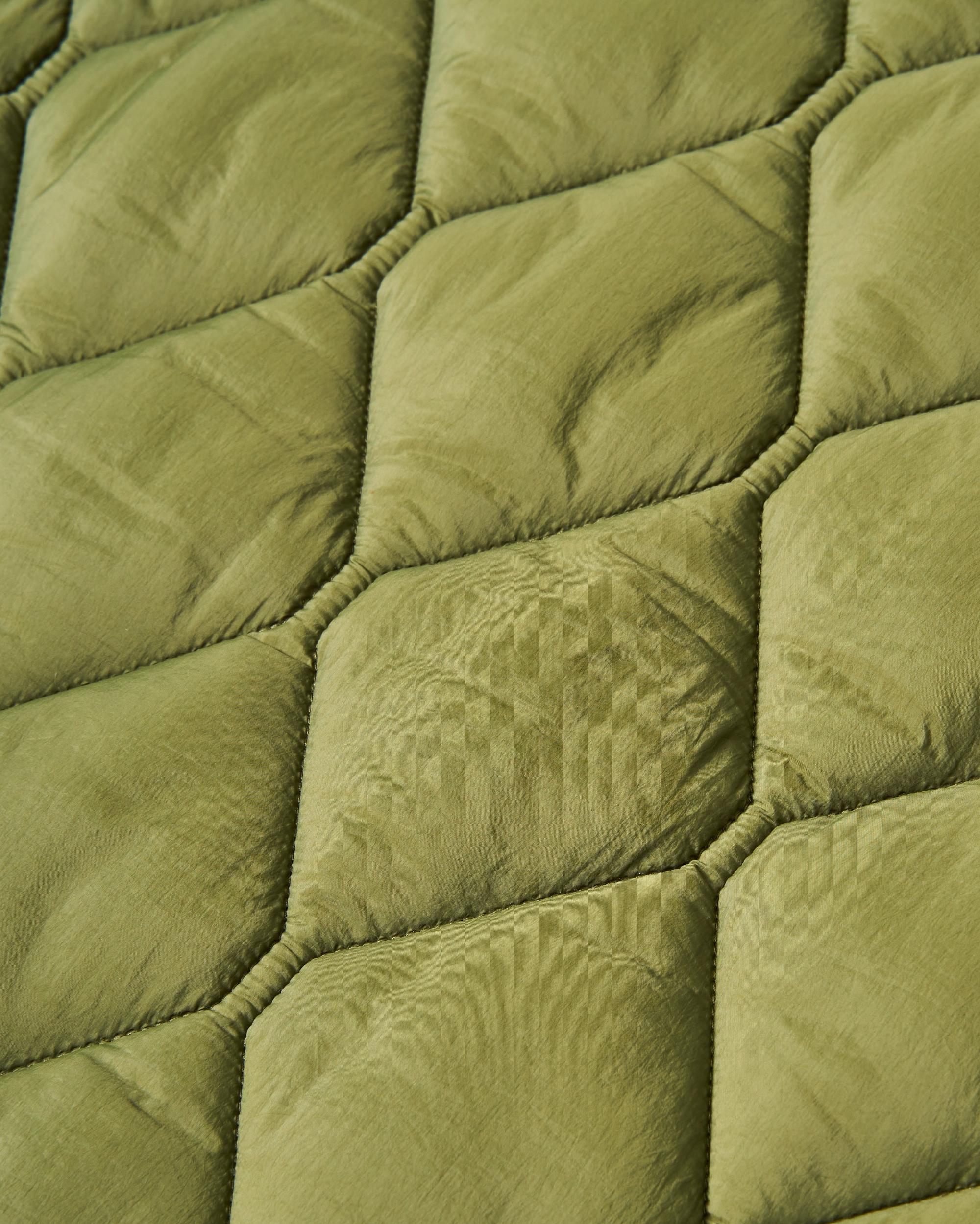 Quilted Vest in Olive Product Image