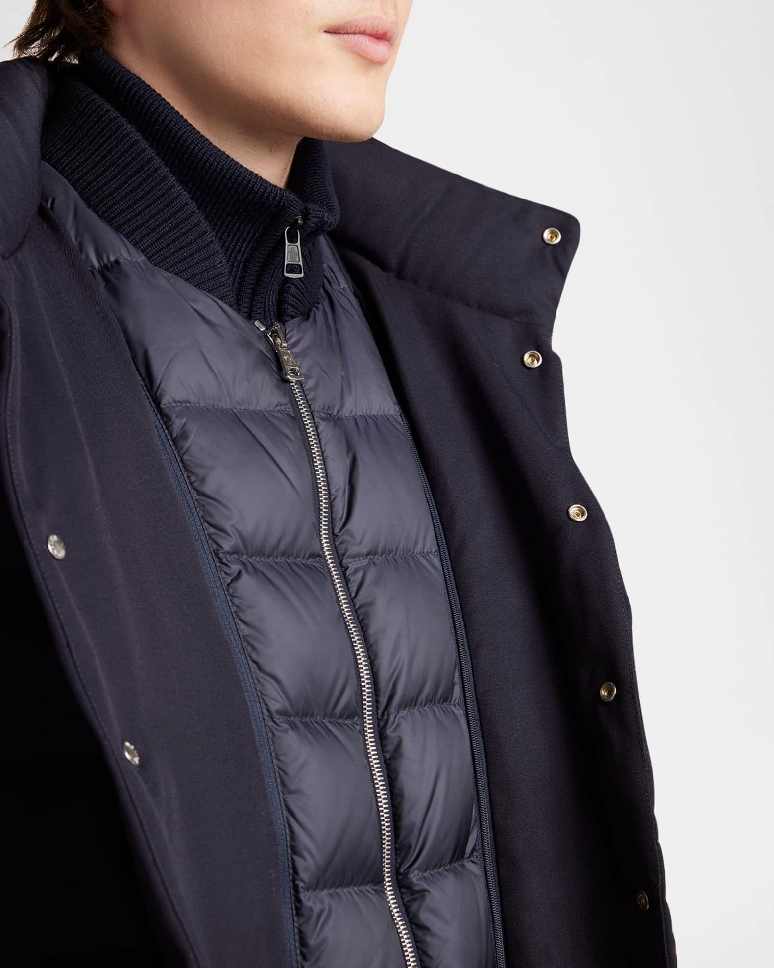 Men's Bess Quilted Wool Jacket with Hood Product Image