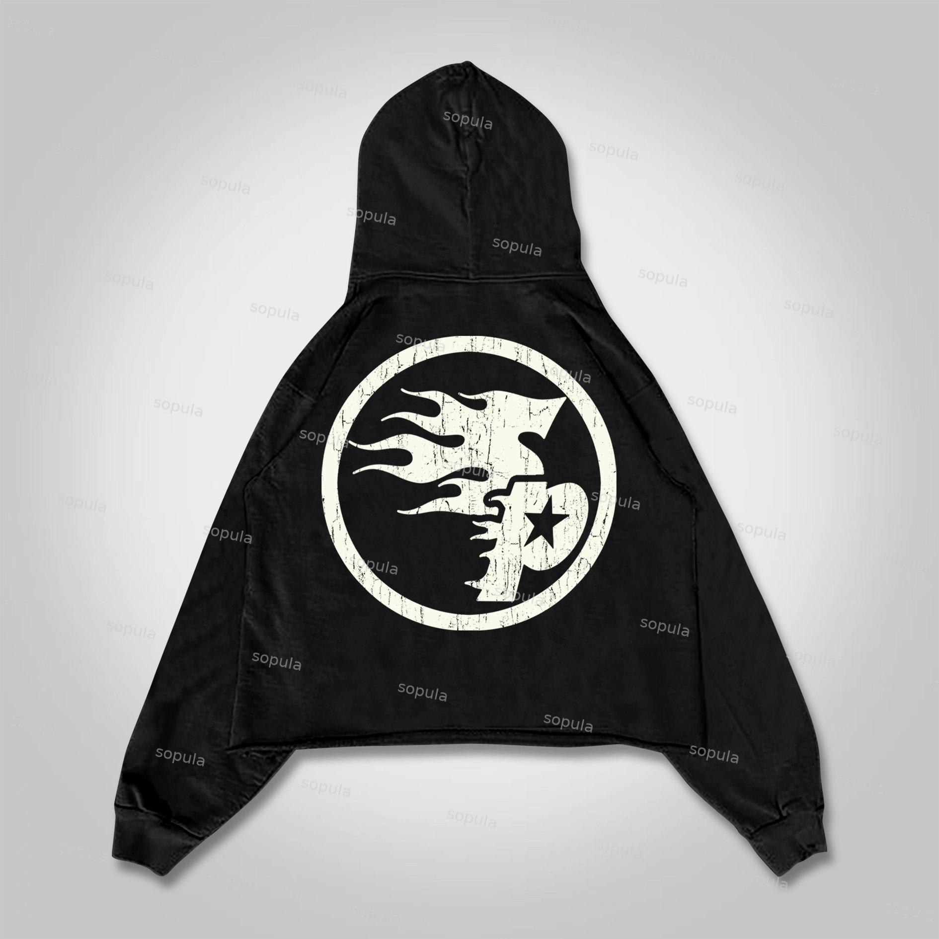 Sopula Fear Nothing, Create Everything Vintage Characters Crop Hoodie Product Image