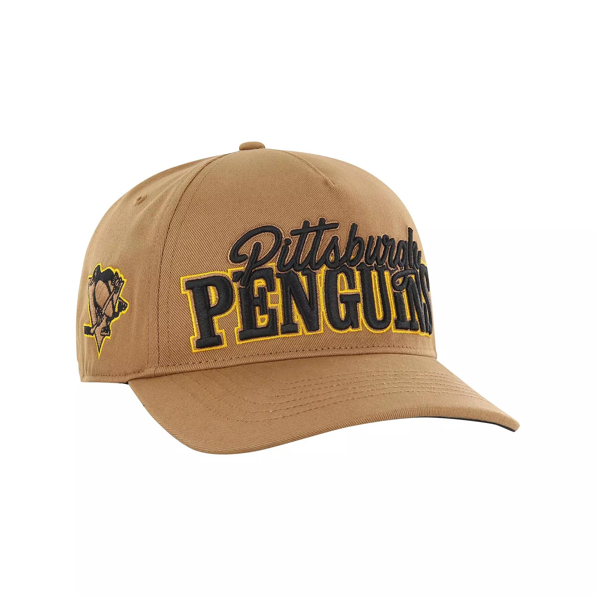 Men's '47 Tan Pittsburgh Penguins Barnes Hitch Adjustable Hat, Team Product Image