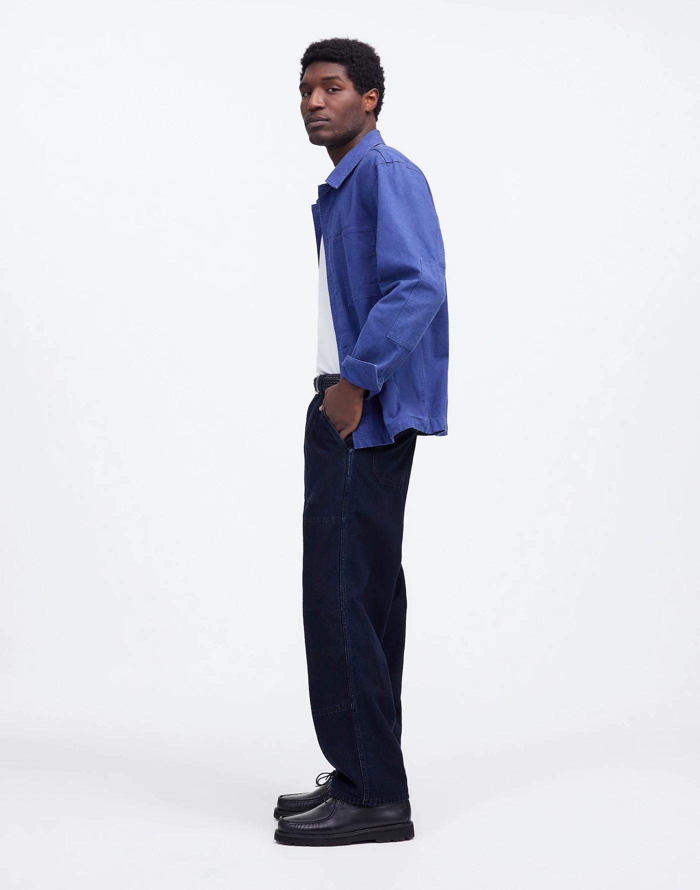 The Utility Pant in Indigo-Dyed Canvas Product Image