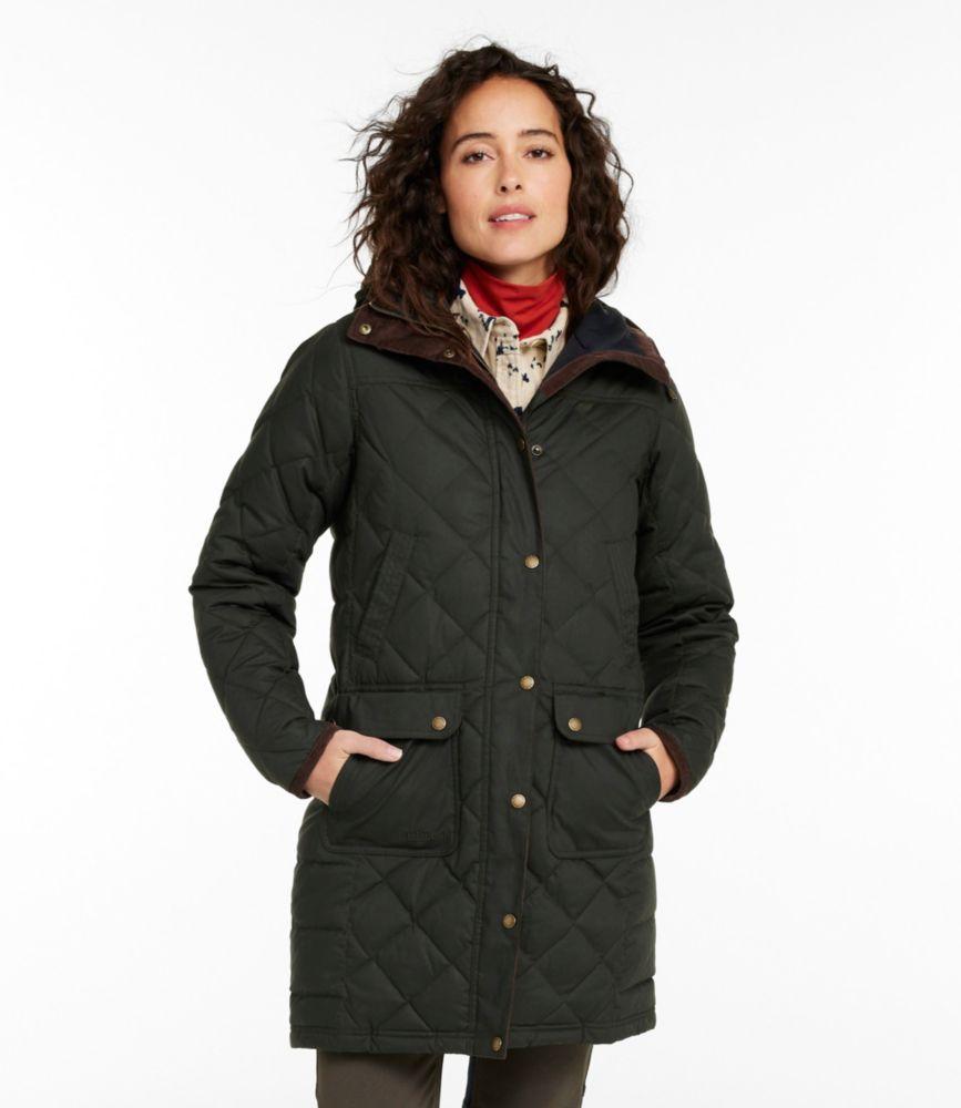 Women's Upcountry Waxed Down Hooded Coat Product Image