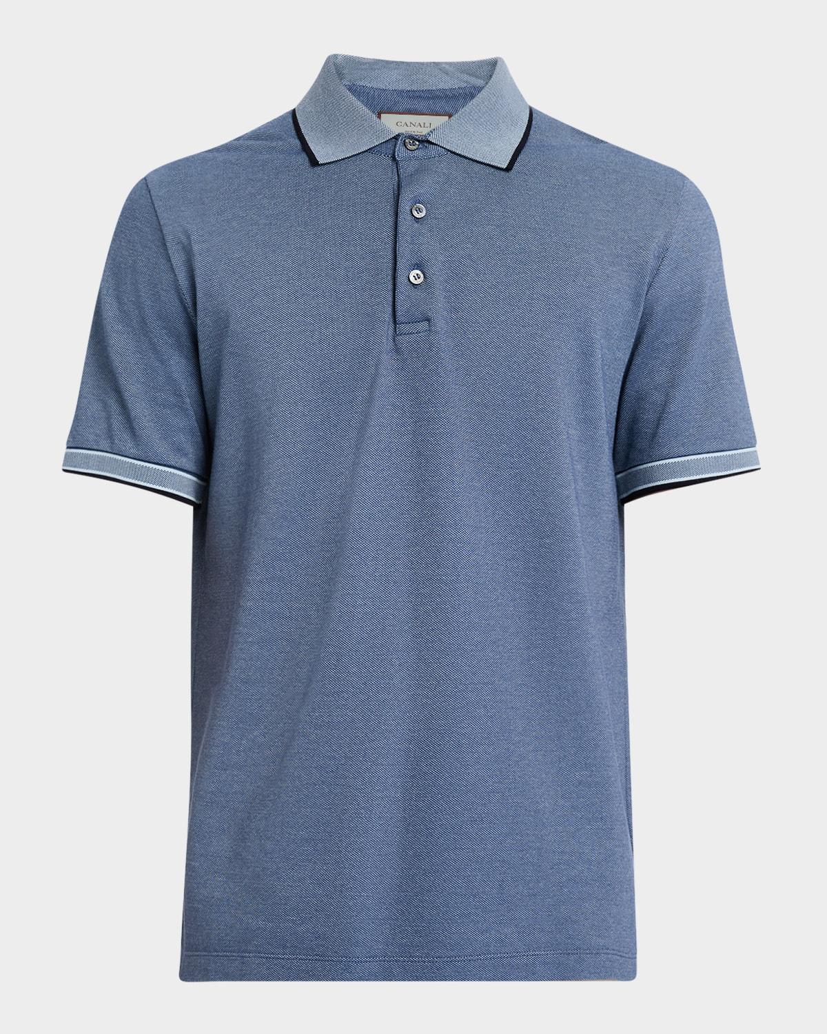 Men's Cotton Pique Polo Shirt Product Image