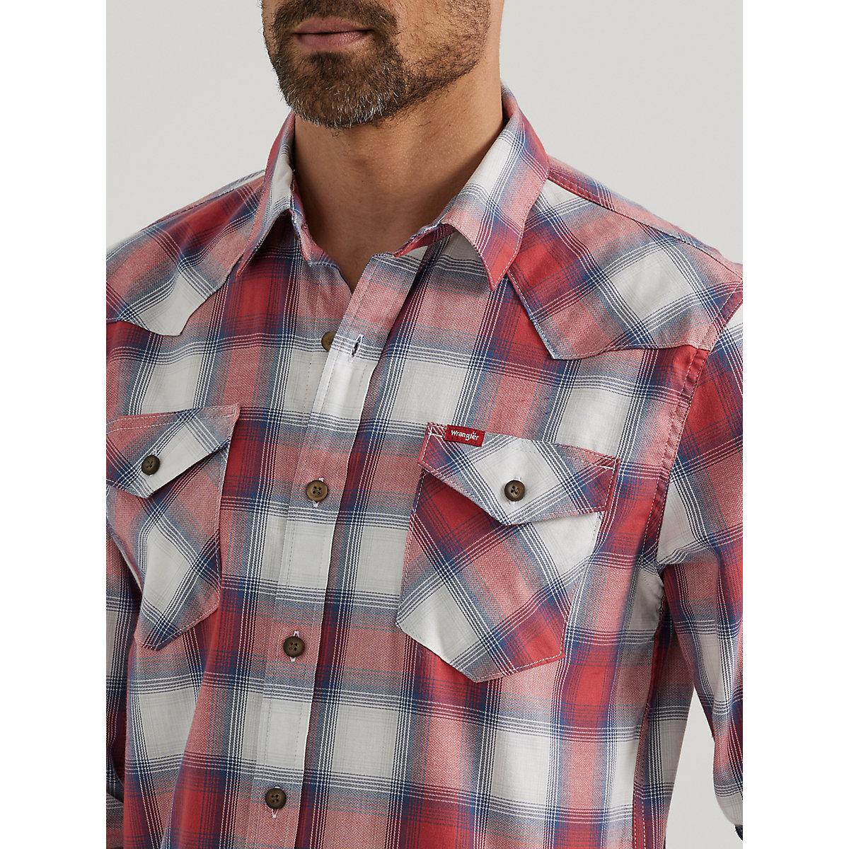 Men's Cowboy Wash Plaid Shirt in Americana Product Image
