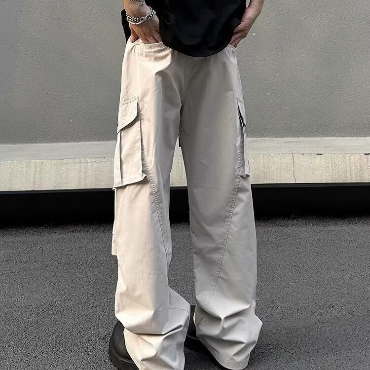 Sopula Men's American Retro Multi-Pocket Paratrooper Cargo Pants Product Image