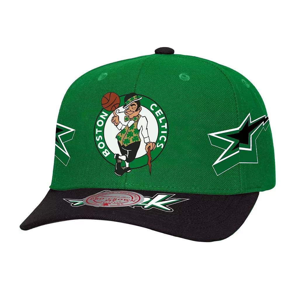 Men's Mitchell & Ness Kelly Green/Black Boston Celtics AS2K Stars Pro Crown Adjustable Hat Product Image