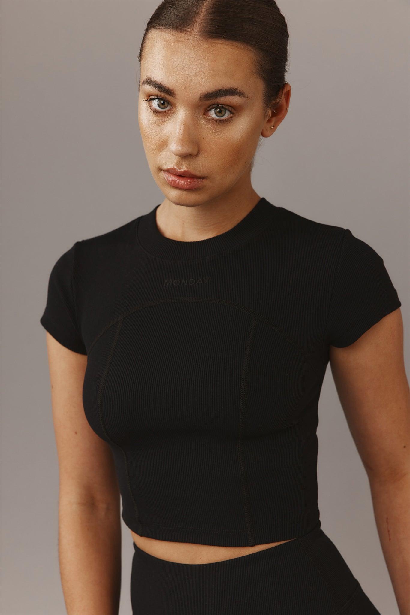 Joshua Tree Top - Black Thick Rib Product Image