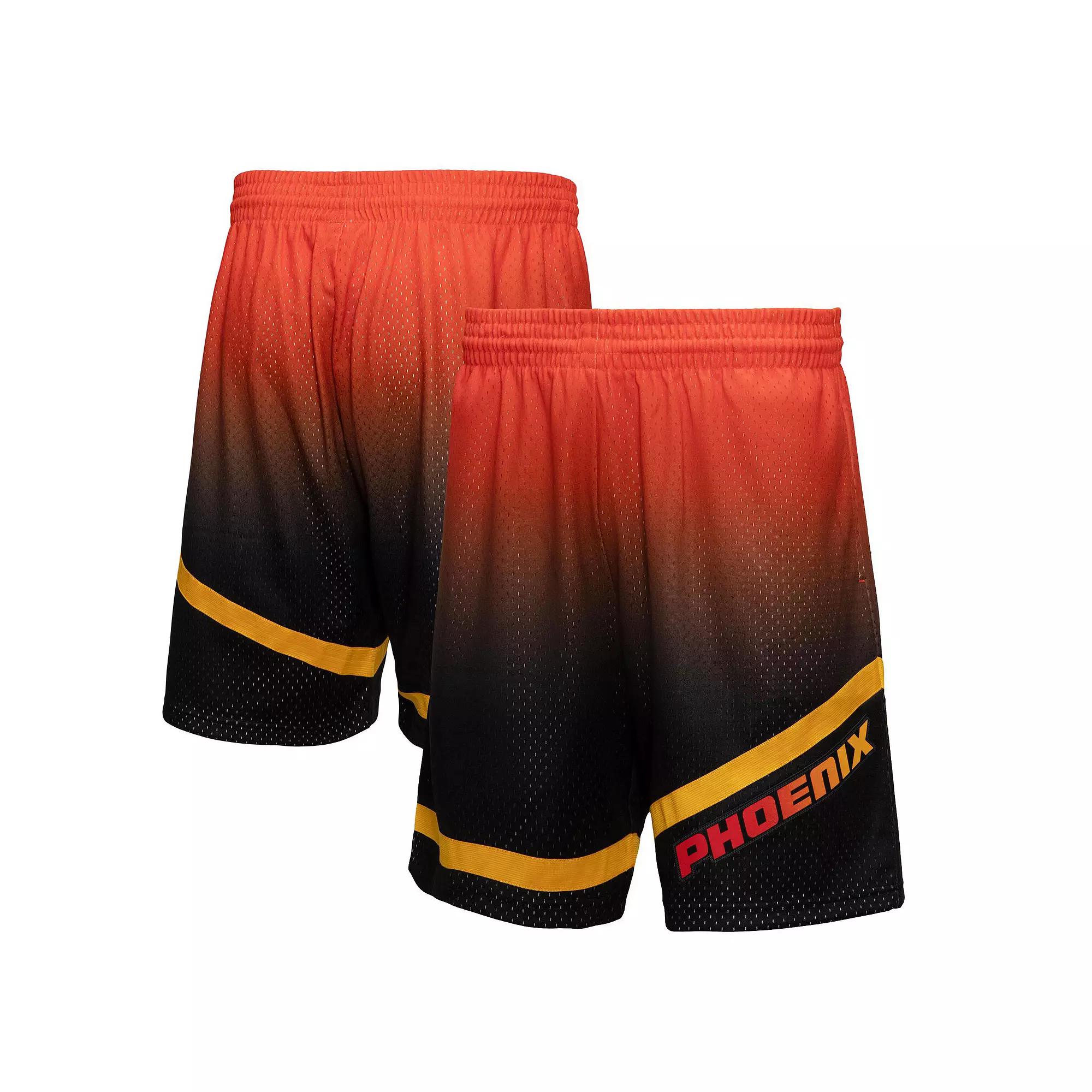 Mens Mitchell & Ness /Black Phoenix Suns 1996/97 Hardwood Classics Fadeaway Reload 3.0 Swingman Shorts Product Image