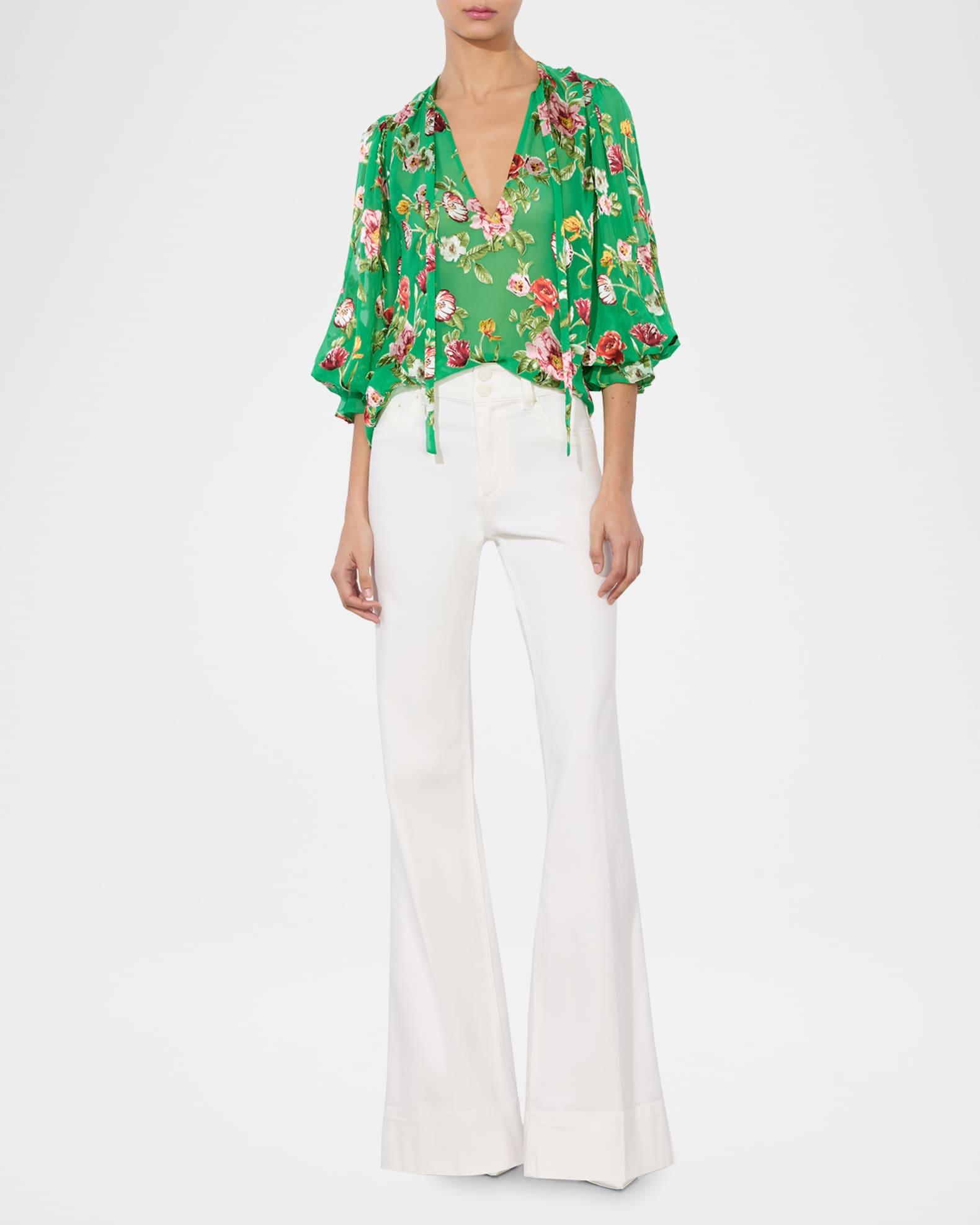 Moranne Tie-Neck Blouse Product Image