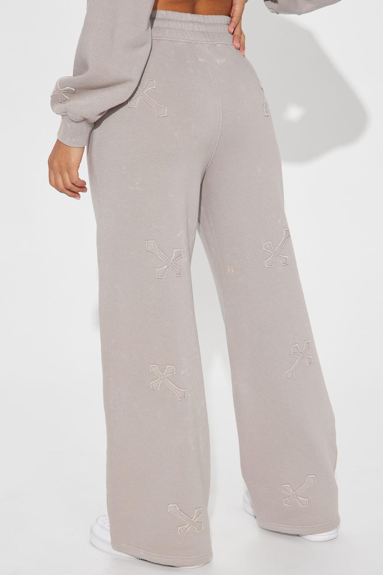 Wake Up Blessed Washed Pant - Grey/combo Product Image