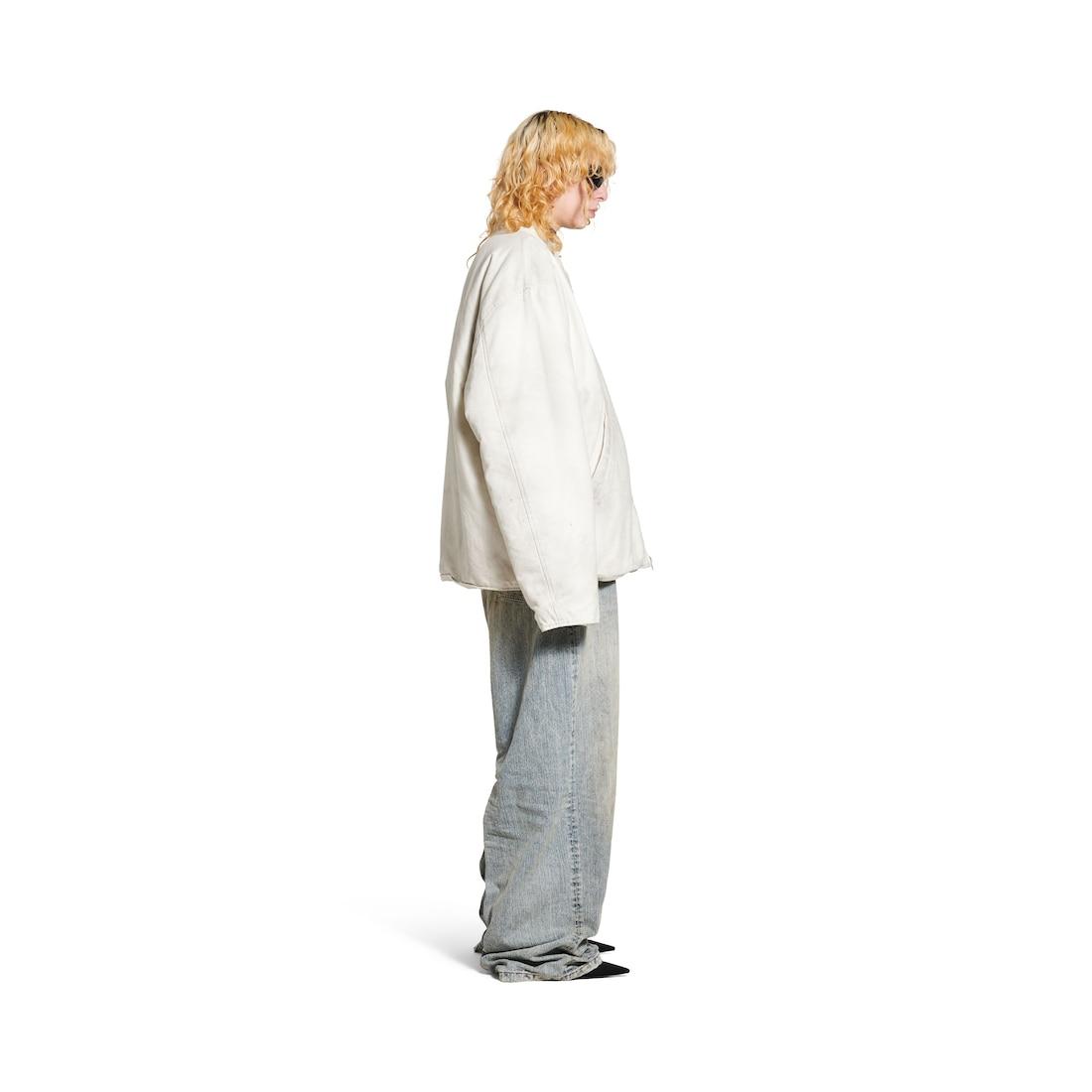 Men's Zip-up Jacket  in White Product Image