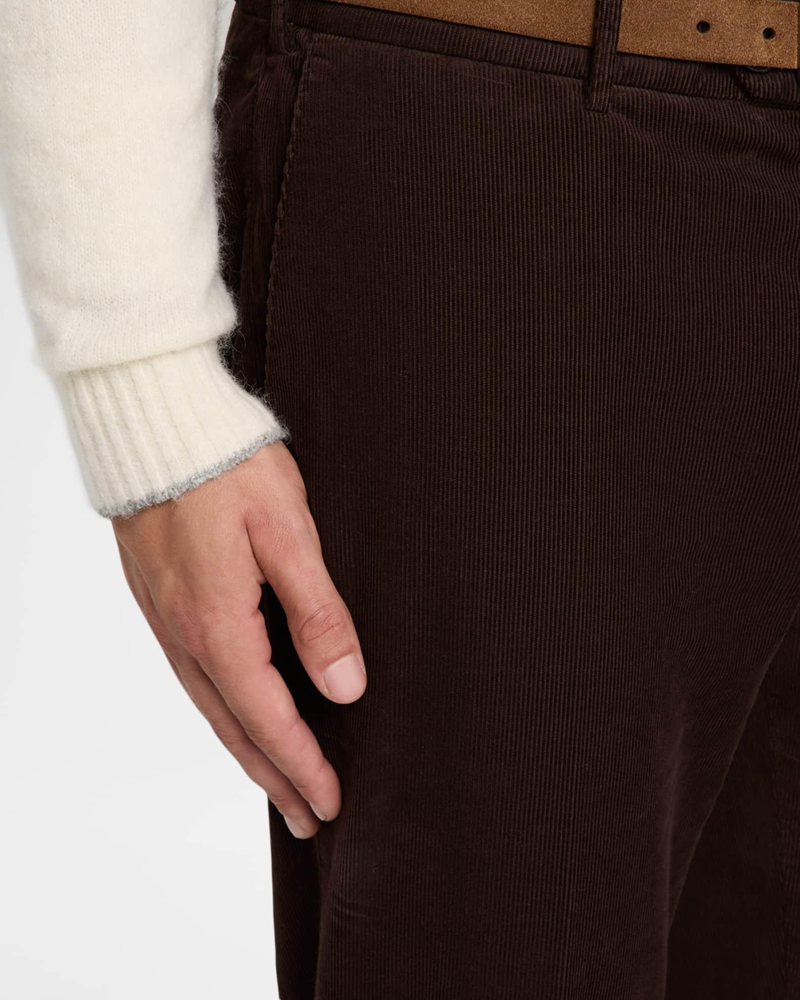 Men's Fine Corduroy Flat-Front Pants Product Image