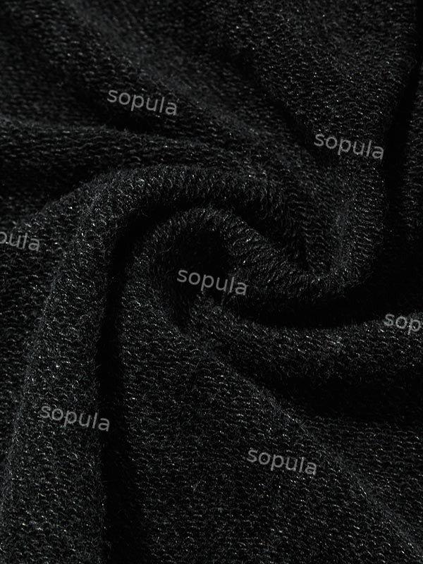 Sopula Flame Jesus Silhouette Vintage Graphic Washed Zip-Up Hoodie Product Image