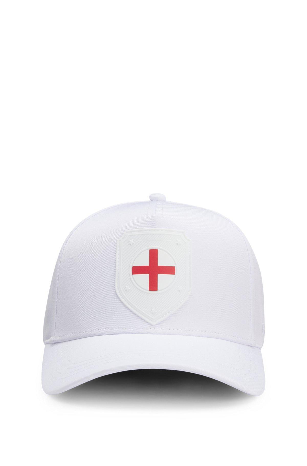 Logo cap in lustrous twill with country-flag badge Product Image