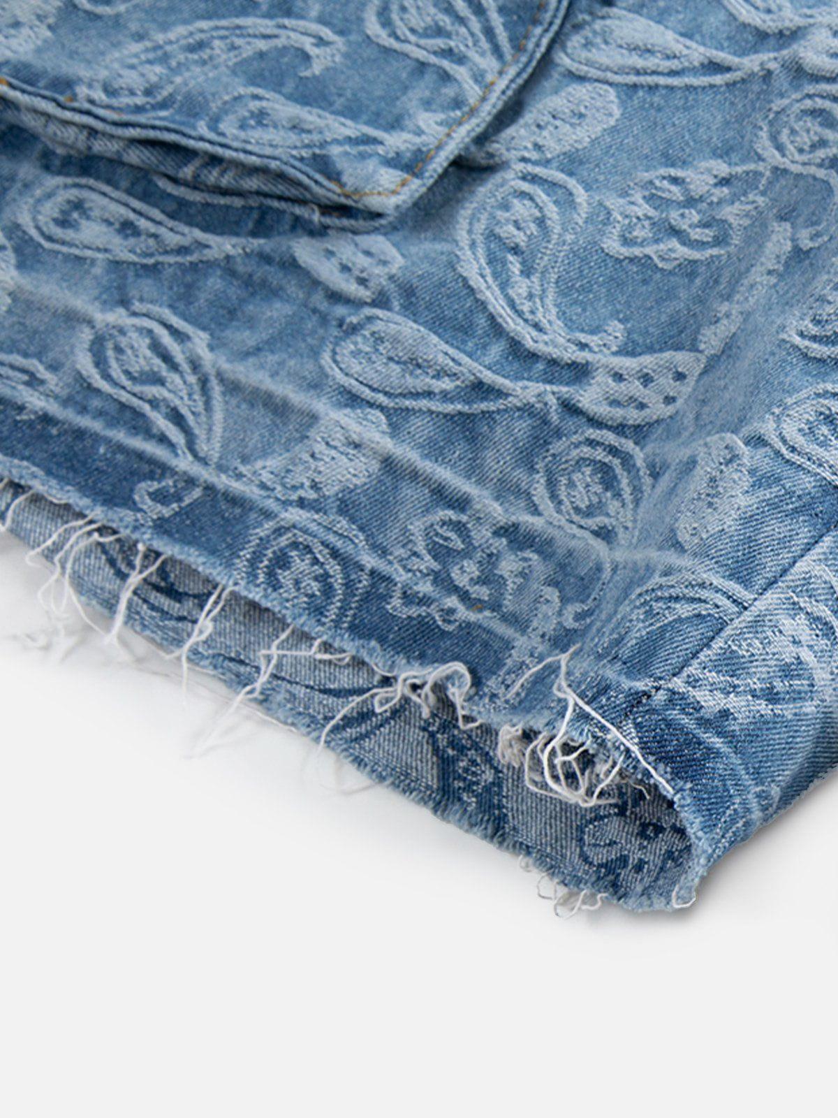Aelfric Eden Bandana Jacquard Washed Jorts Product Image
