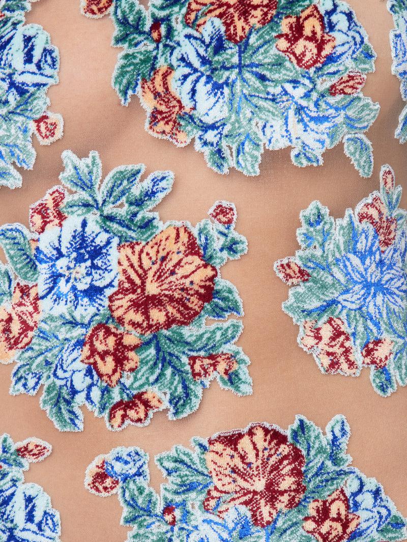 LONG DRESS IN FLORAL JACQUARD Product Image