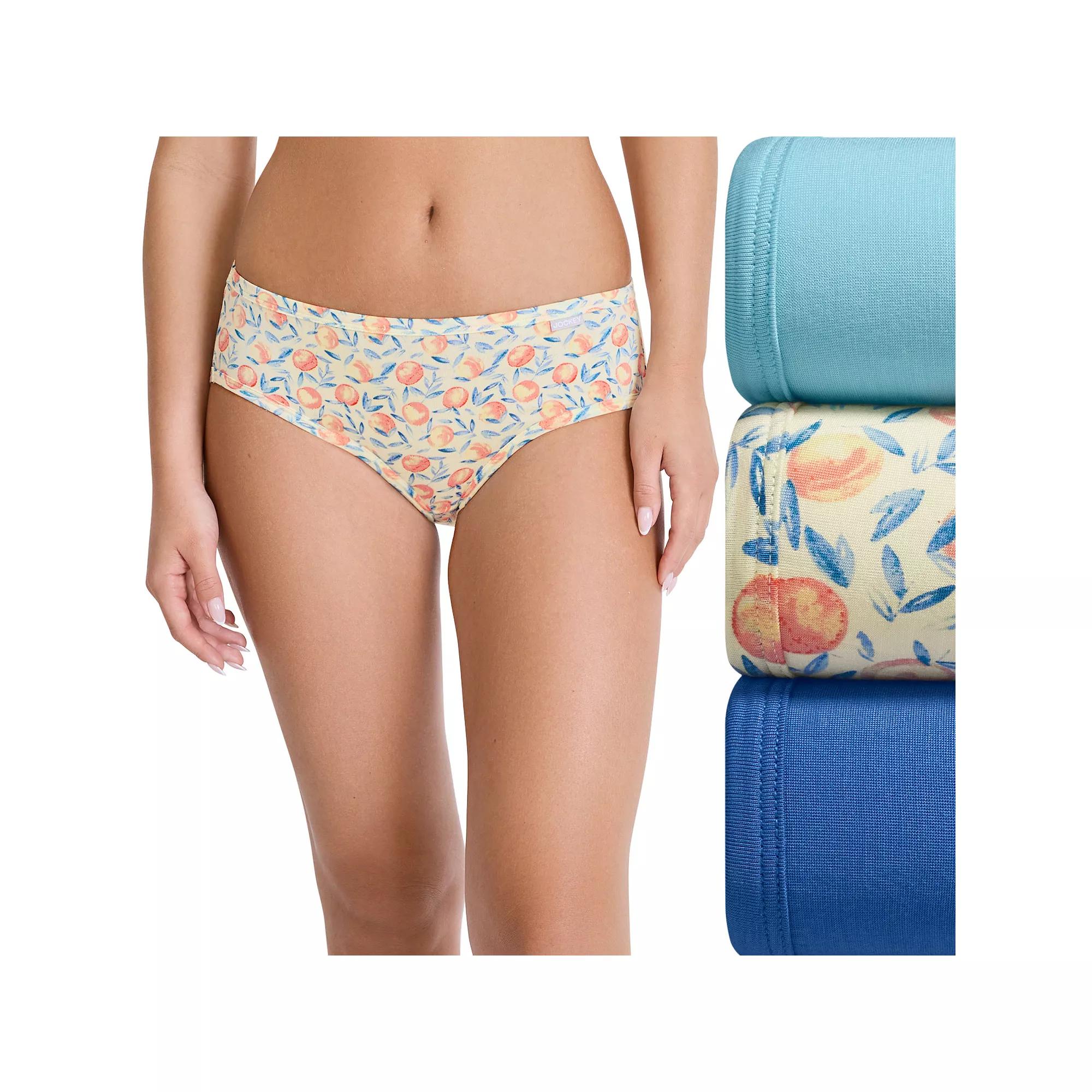 Women's Jockey® Supersoft 3-pk. Bikini Panty Set 2070, Size: 8, Pretty Peaches Product Image