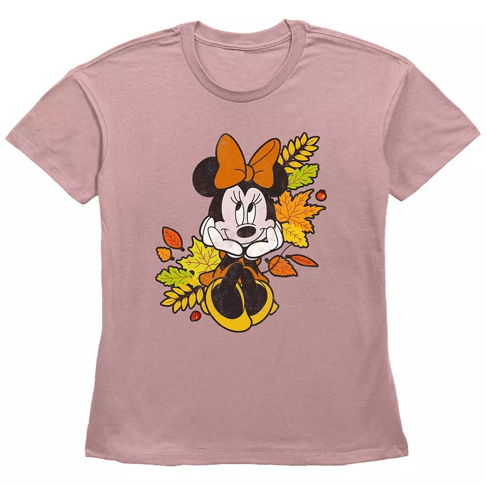 Disney's Minnie Mouse Juniors' Autumn Leaves Graphic Tee, Women's,  Product Image