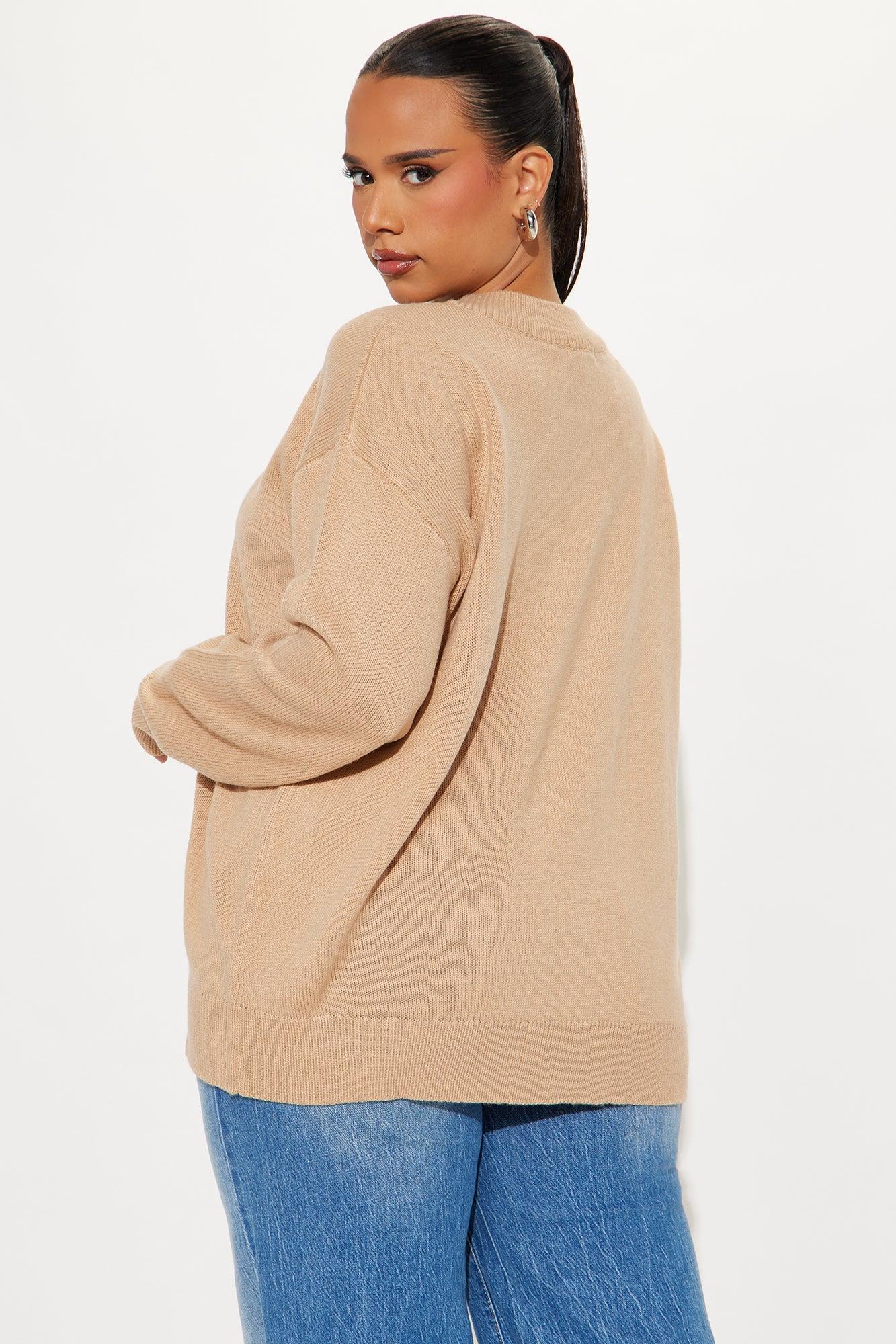 Beary Special Sweater - Taupe/combo Product Image