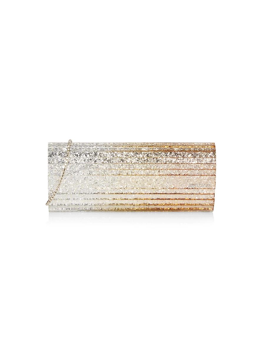 Womens Sweetie Glitter Clutch-On-Chain Product Image