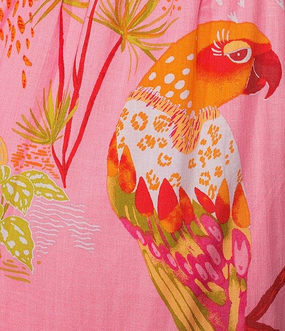 J.Marie Coordinating Playa Tropical Print Midi Tiered Skirt Product Image