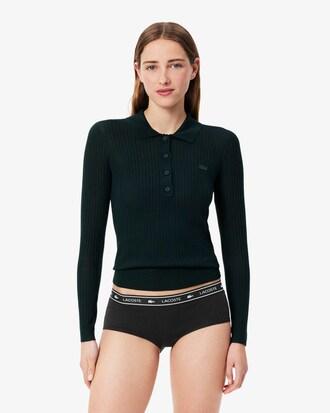 Stretch Cotton Logo Waist Shorts Product Image