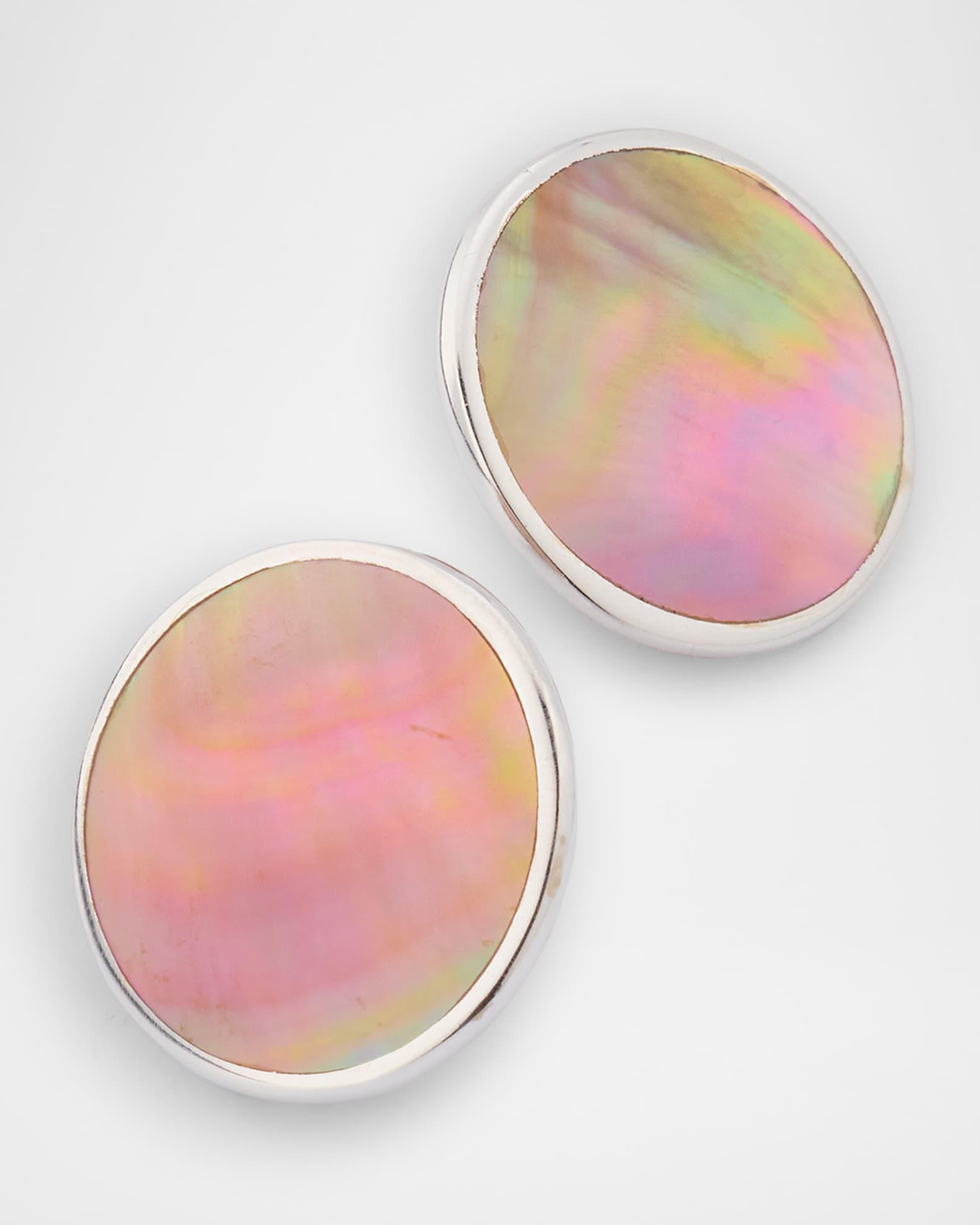 Rock Candy Sterling Silver Large Round Stud Earrings Product Image