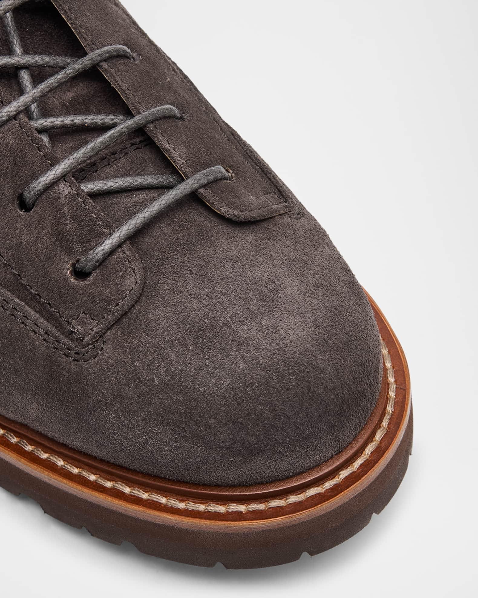 Men's Suede Lace-Up Ankle Boots Product Image