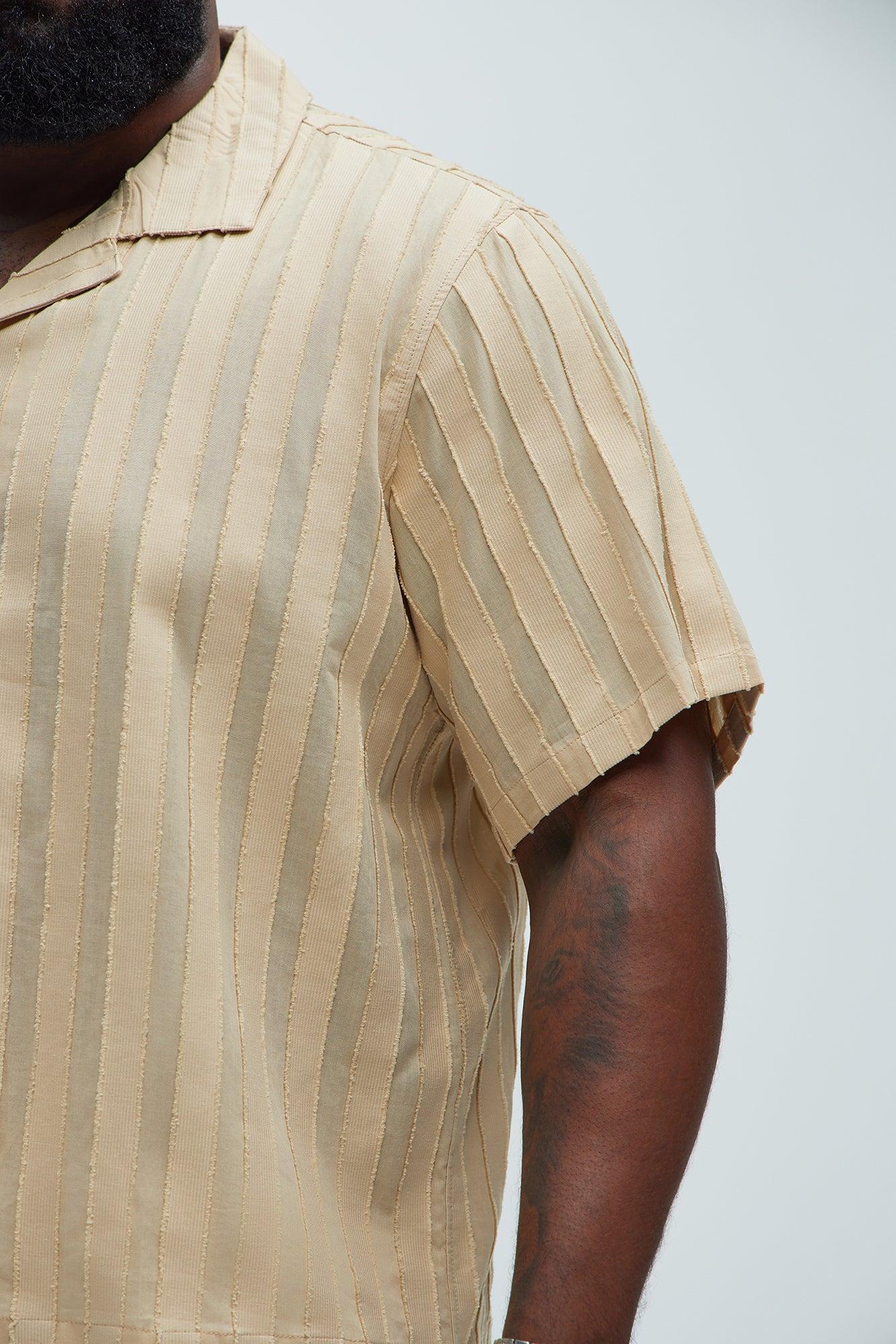 Charles Striped Shirt - Cream Product Image