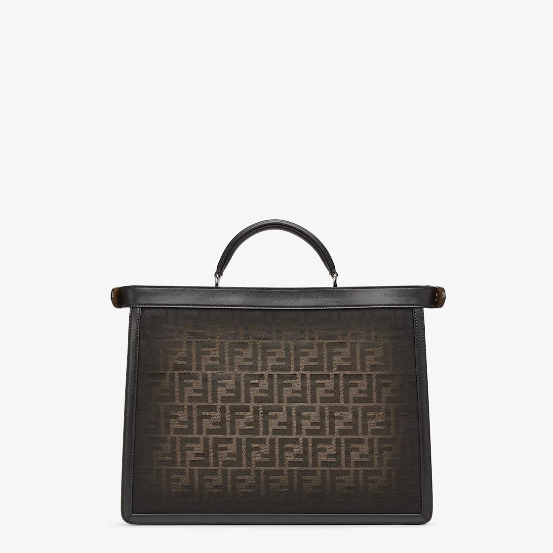 Peekaboo ISeeU MediumBrown FF jacquard bag Product Image